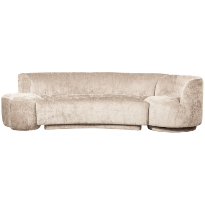 WOOOD Combi-Popular Fauteuil + Poef Elementenbank