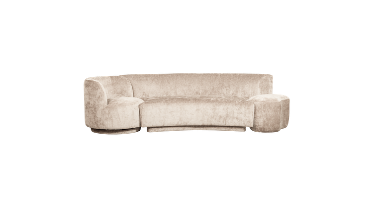 WOOOD Combi-Popular Fauteuil + Poef Elementenbank