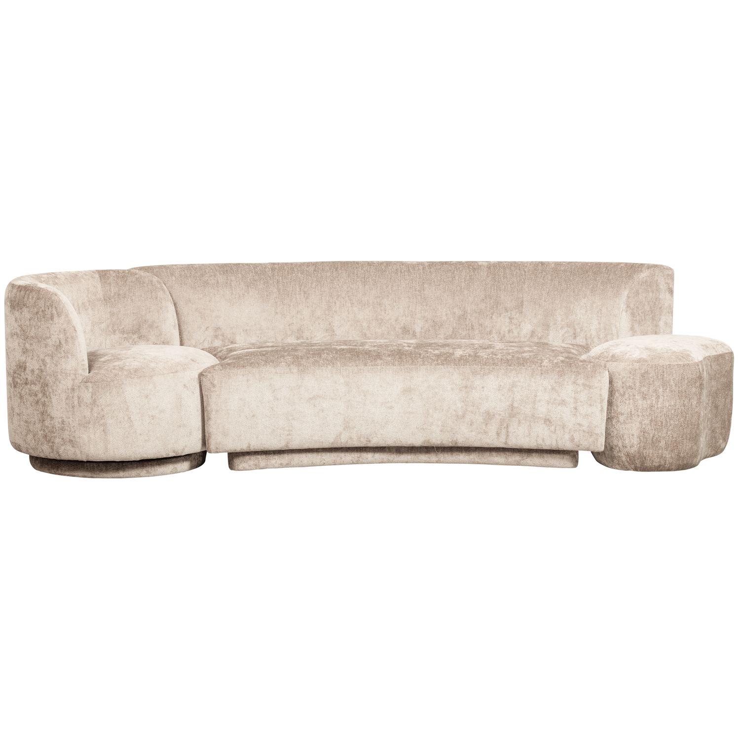 WOOOD Combi-Popular Fauteuil + Poef Elementenbank