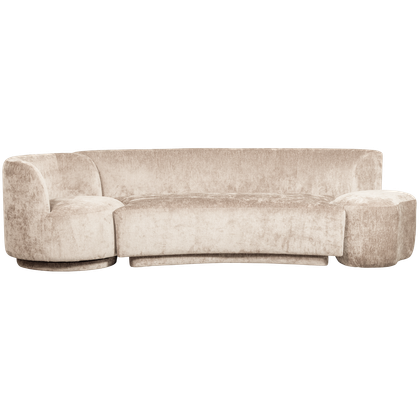 WOOOD Combi-Popular Fauteuil + Poef Elementenbank