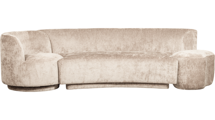 WOOOD Combi-Popular Fauteuil + Poef Elementenbank