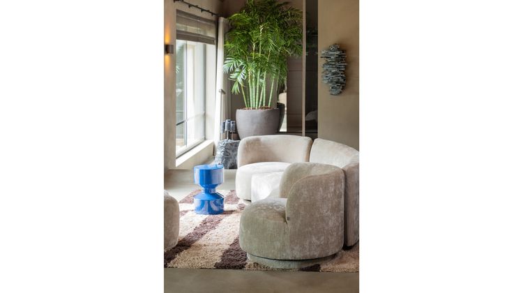 WOOOD Combi-Popular Fauteuil + Poef Elementenbank