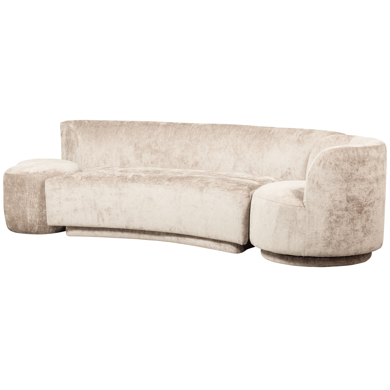 WOOOD Combi-Popular Fauteuil + Poef Elementenbank