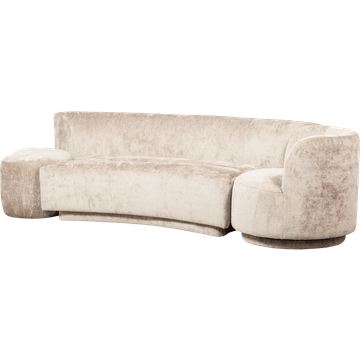 WOOOD Combi-Popular Fauteuil + Poef Elementenbank