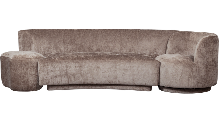 WOOOD Combi-Popular Fauteuil + Poef Elementenbank