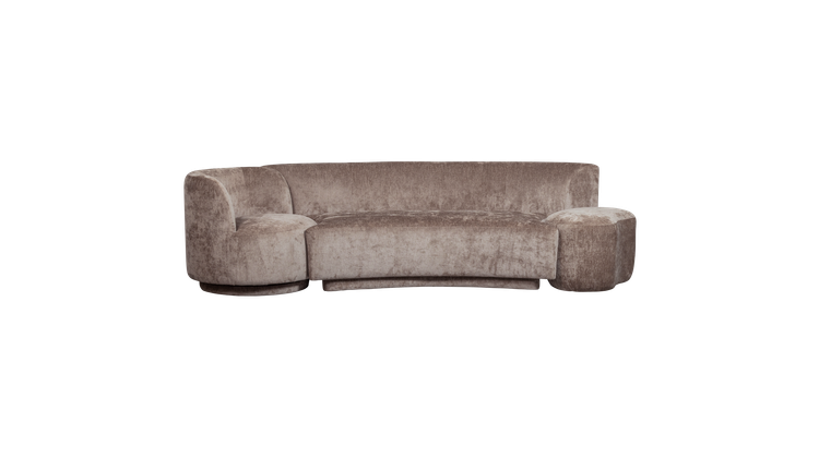 WOOOD Combi-Popular Fauteuil + Poef Elementenbank