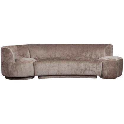 WOOOD Combi-Popular Fauteuil + Poef Elementenbank