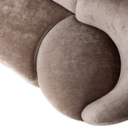 WOOOD Combi-Popular Fauteuil + Poef Elementenbank