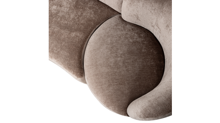 WOOOD Combi-Popular Fauteuil + Poef Elementenbank