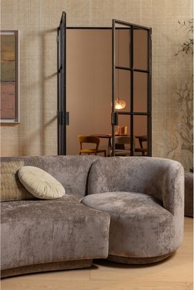 WOOOD Combi-Popular Fauteuil + Poef Elementenbank