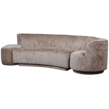 WOOOD Combi-Popular Fauteuil + Poef Elementenbank