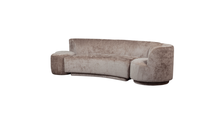 WOOOD Combi-Popular Fauteuil + Poef Elementenbank