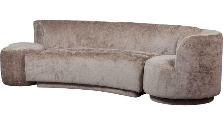 WOOOD Combi-Popular Fauteuil + Poef Elementenbank