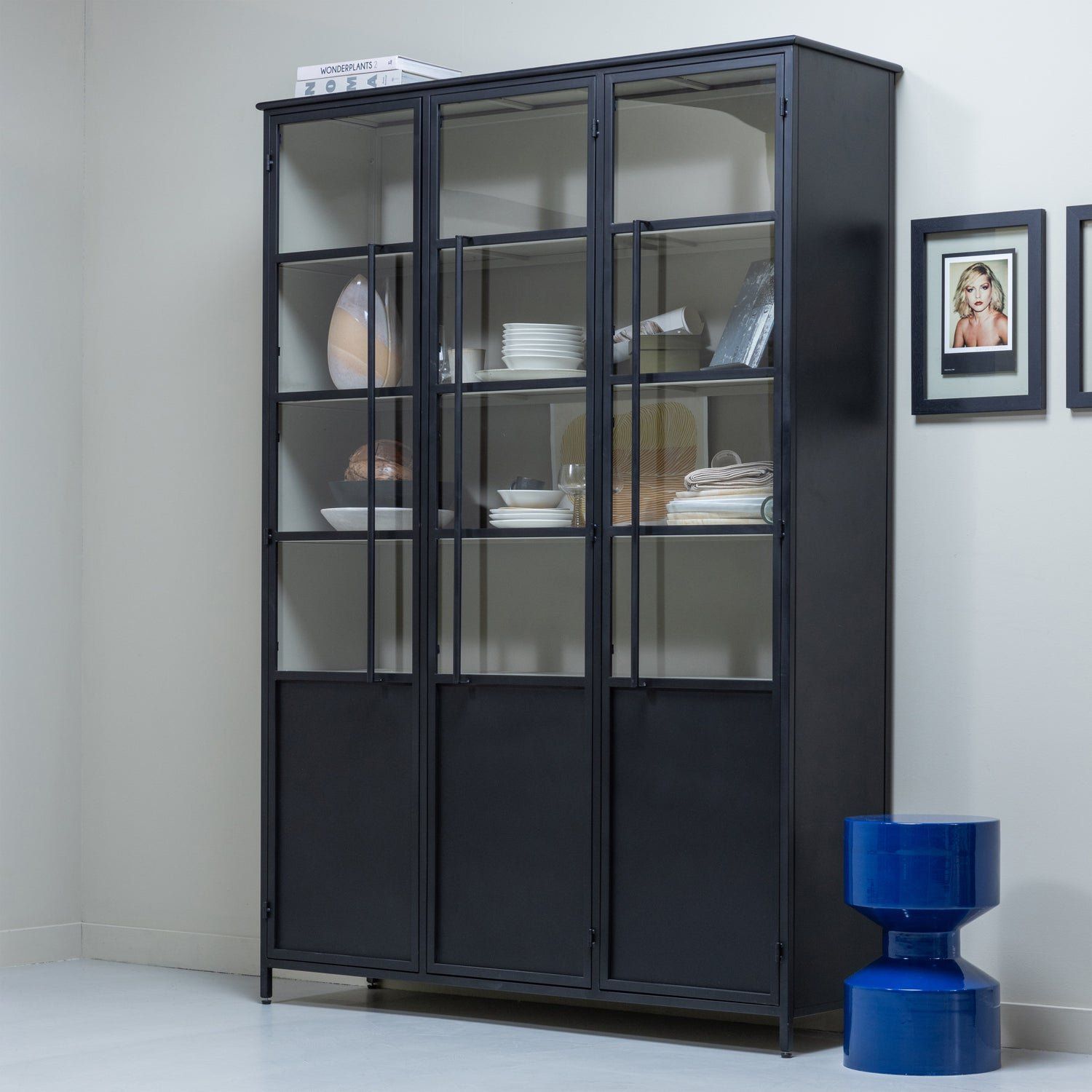 WOOOD Exhibit 3-deurs Vitrinekast