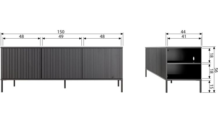 WOOOD Gravure Medium Tv-meubel