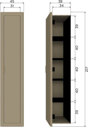 WOOOD Gunnar Hoge Opbergkast