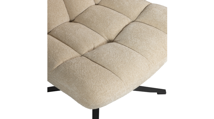WOOOD Job Bouclé Draaifauteuil
