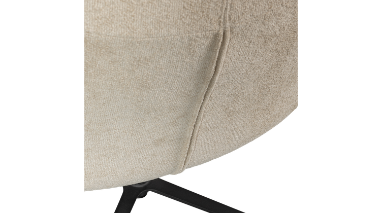 WOOOD Job Bouclé Draaifauteuil