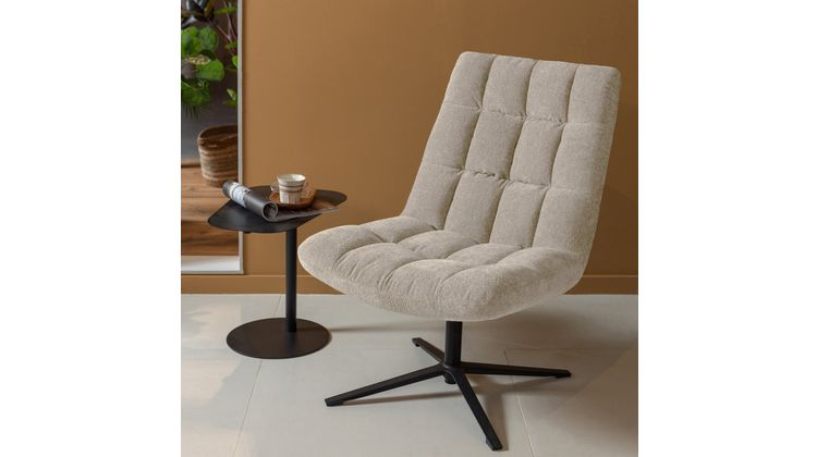 WOOOD Job Bouclé Draaifauteuil