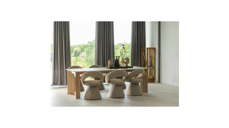 WOOOD Kella 1-Deurs Vitrinekast