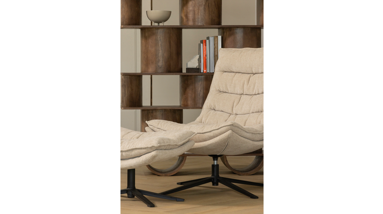 WOOOD Kube Draaifauteuil