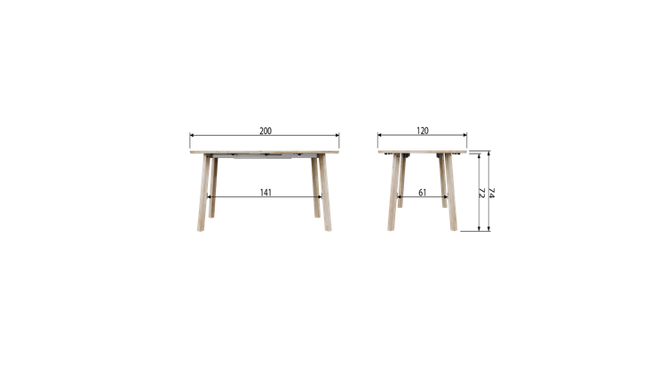 WOOOD Lange Jan Eettafel