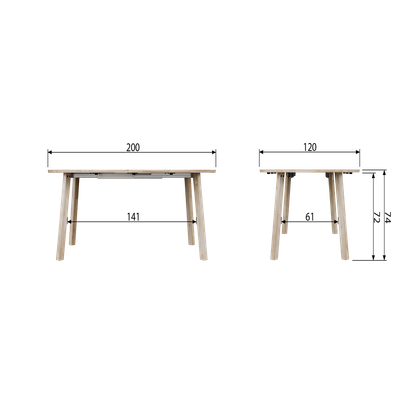 WOOOD Lange Jan Eettafel