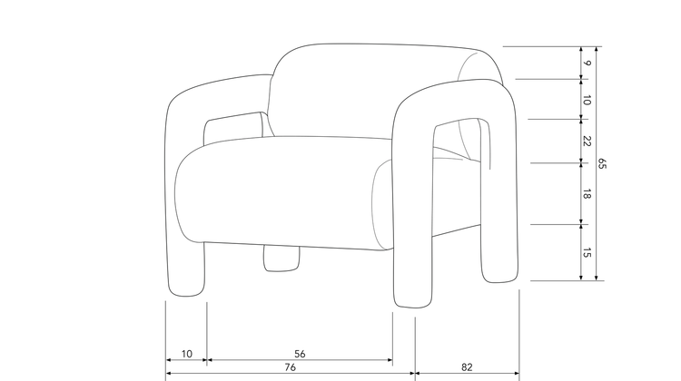 WOOOD Lenny Fauteuil