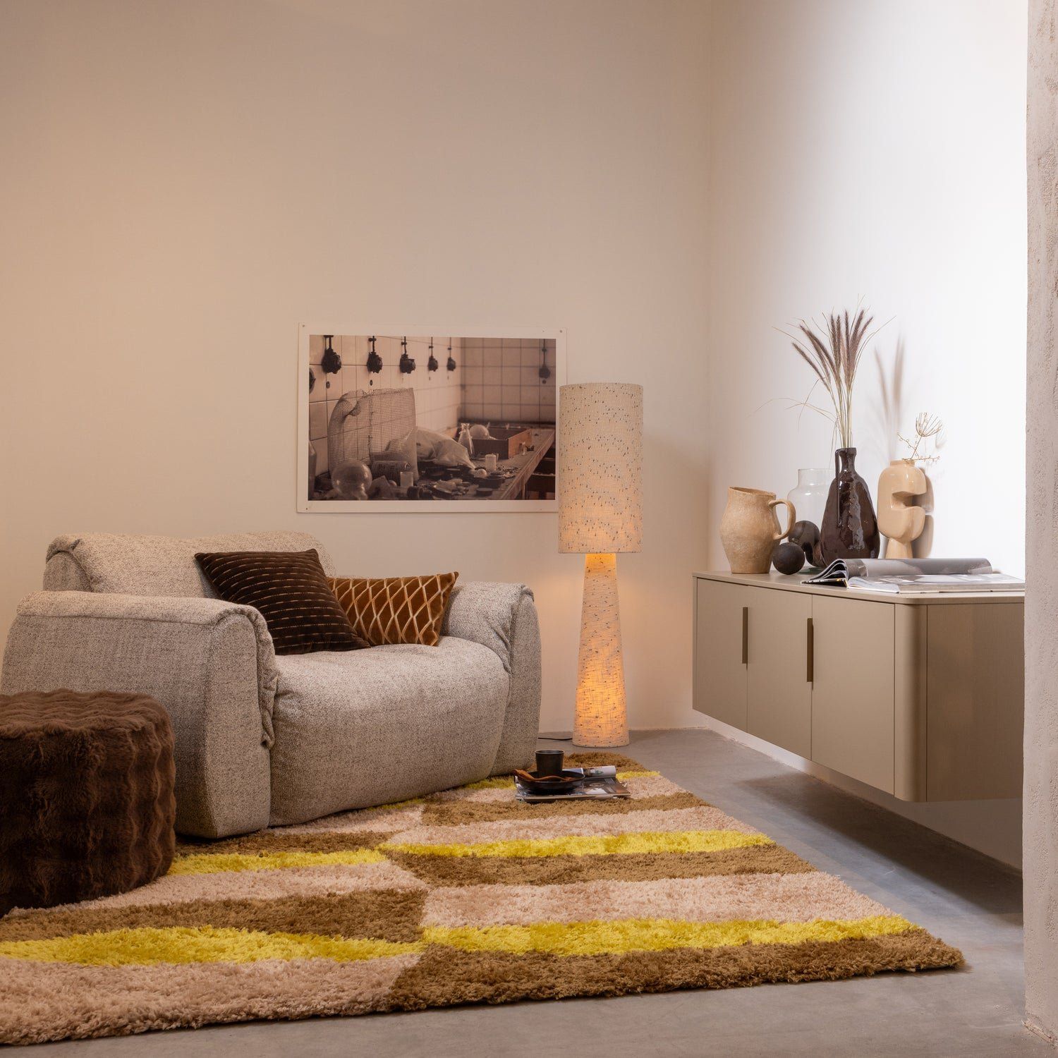 WOOOD Loft Stippen Vloerlamp