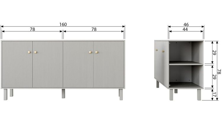 WOOOD Madu Dressoir