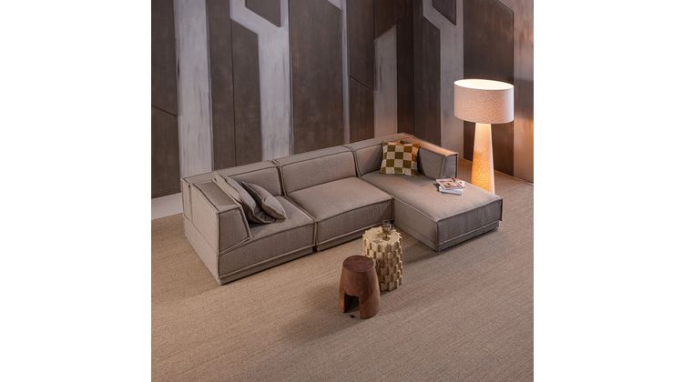 WOOOD Manu Grove Chenille Hoekbank