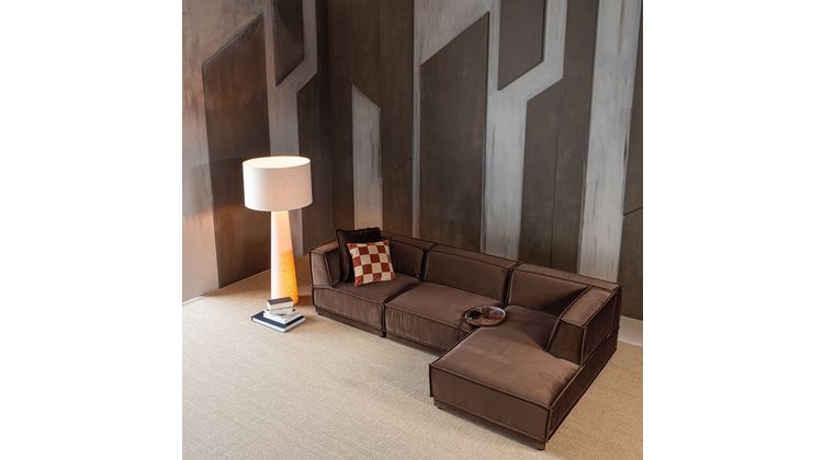 WOOOD Manu Velvet Hoekbank