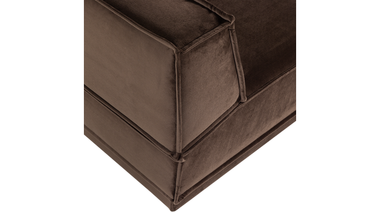 WOOOD Manu Velvet Hoekbank