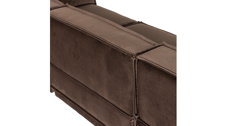 WOOOD Manu Velvet Hoekbank