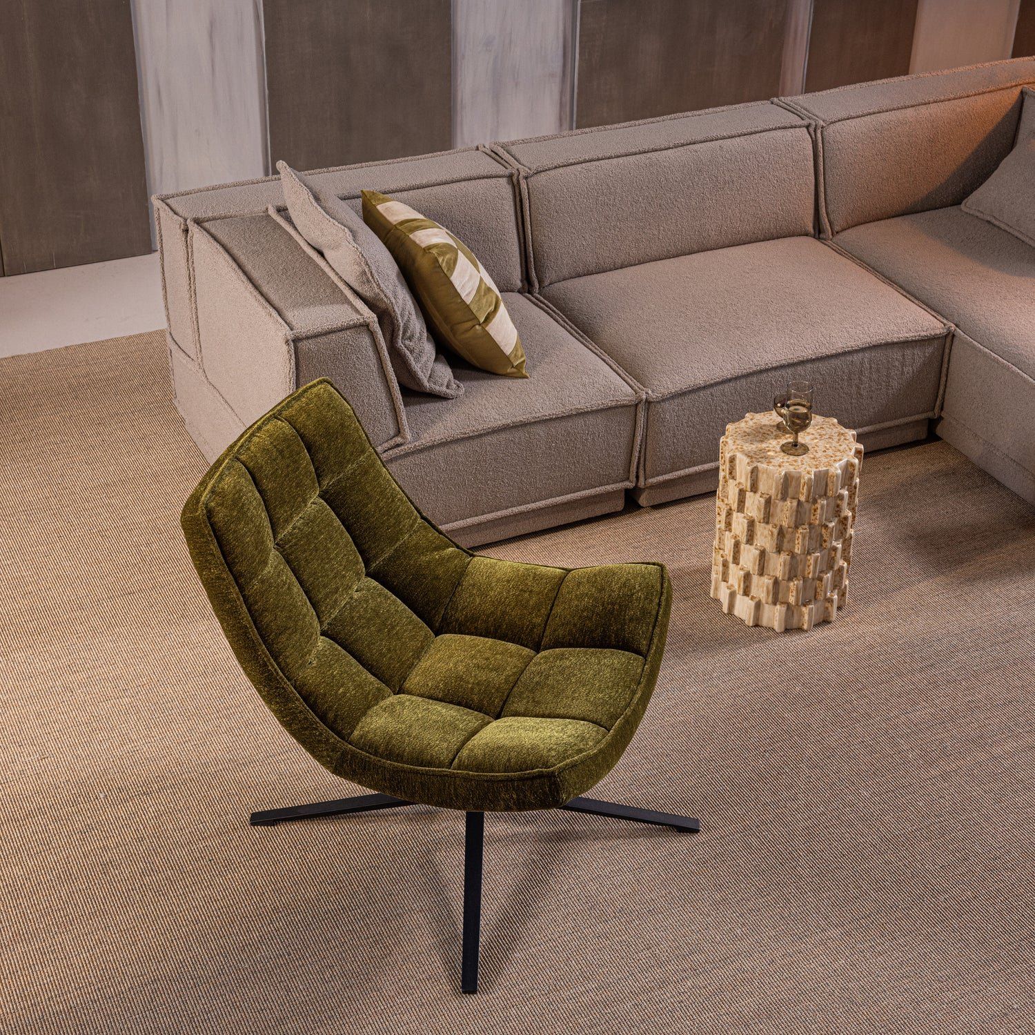 WOOOD Maudi Draaifauteuil