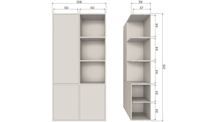 WOOOD Meggy Links Opbergkast