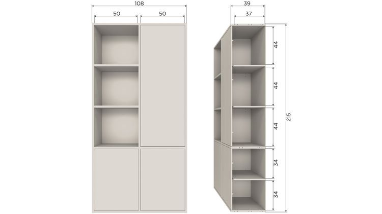 WOOOD Meggy Rechts Opbergkast