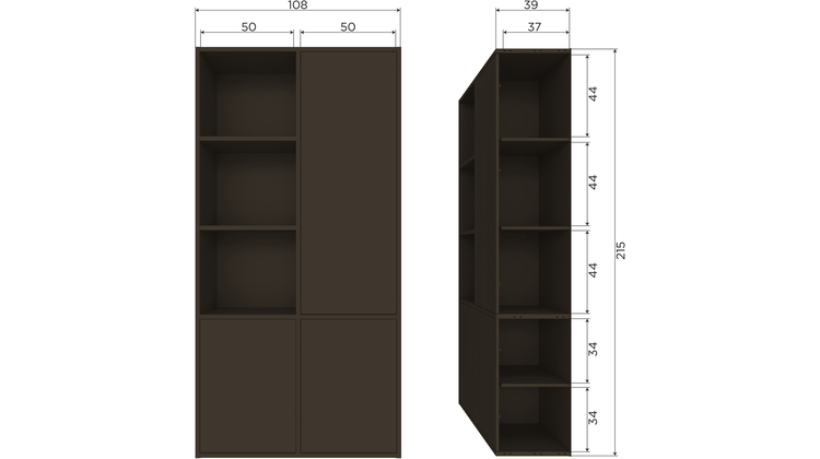 WOOOD Meggy Rechts Opbergkast