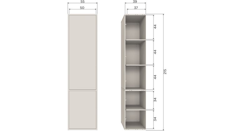 WOOOD Meggy Smalle Opbergkast