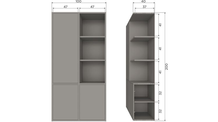 WOOOD Merel Opbergkast