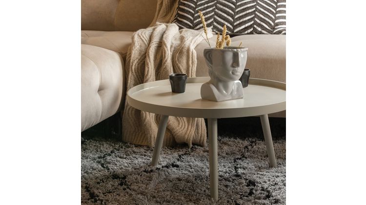 WOOOD Mesa Beige Bijzettafel