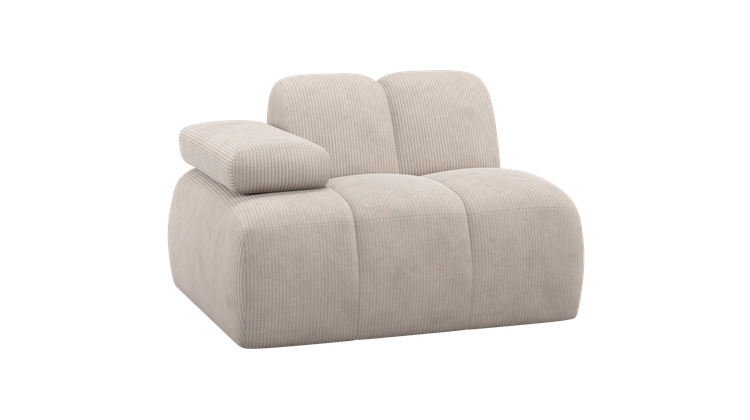 WOOOD Mojo 1-Zits Ribstof Elementenbank