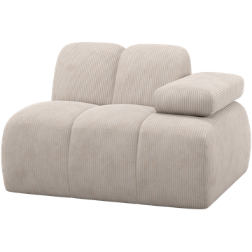 WOOOD Mojo 1-Zits Ribstof Elementenbank