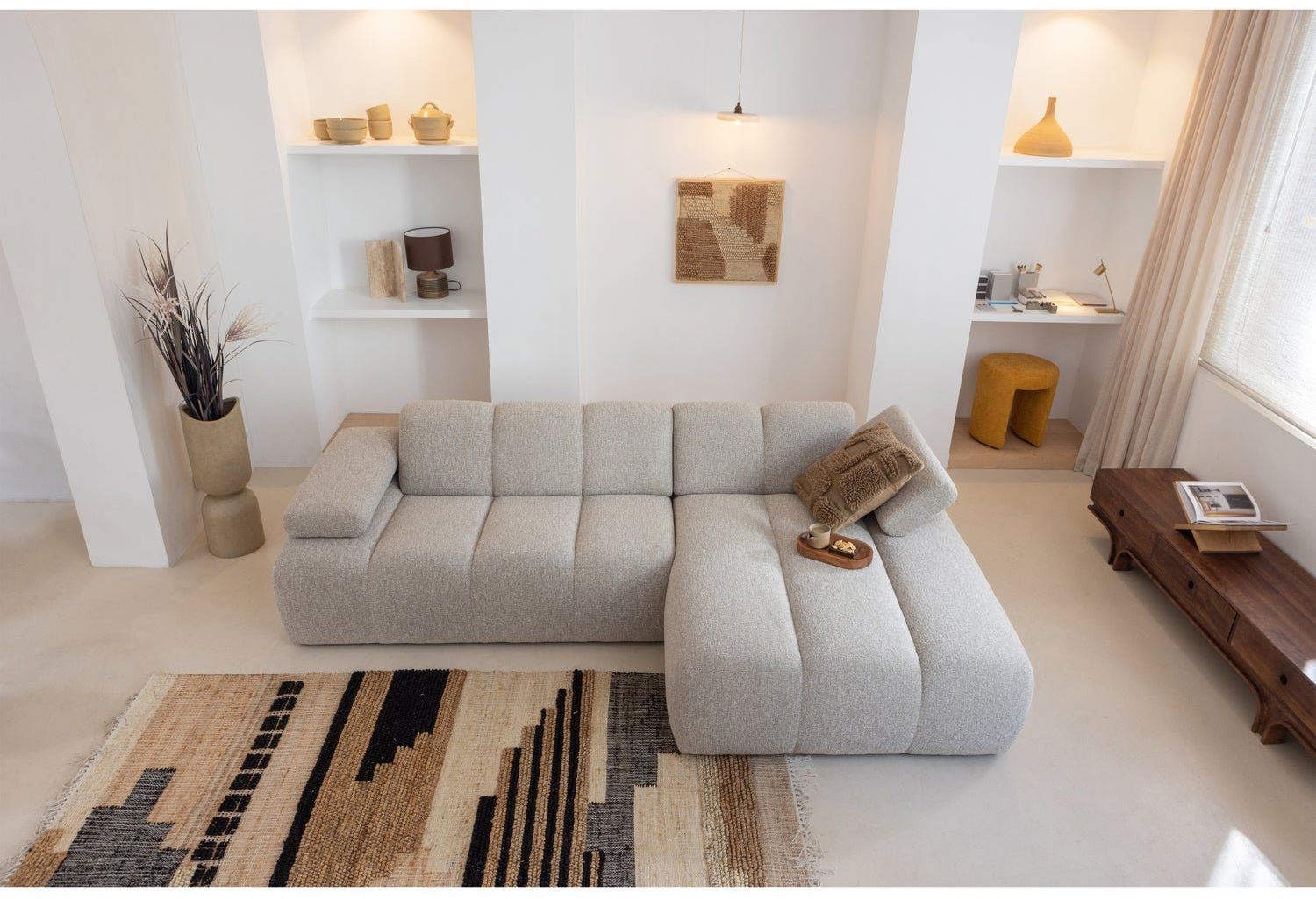 WOOOD Mojo Bouclé Chaise Longue Bank