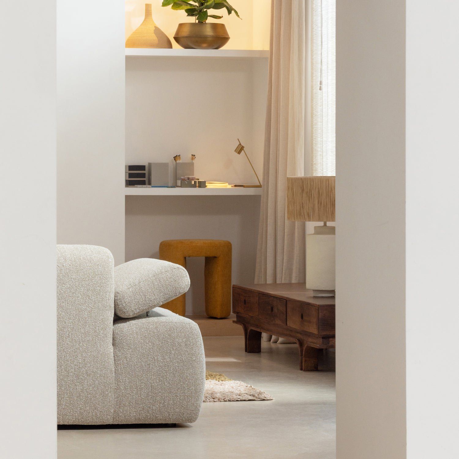 WOOOD Mojo Bouclé Chaise Longue