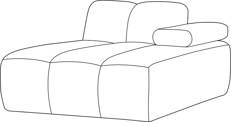 WOOOD Mojo Rib Chaise Longue