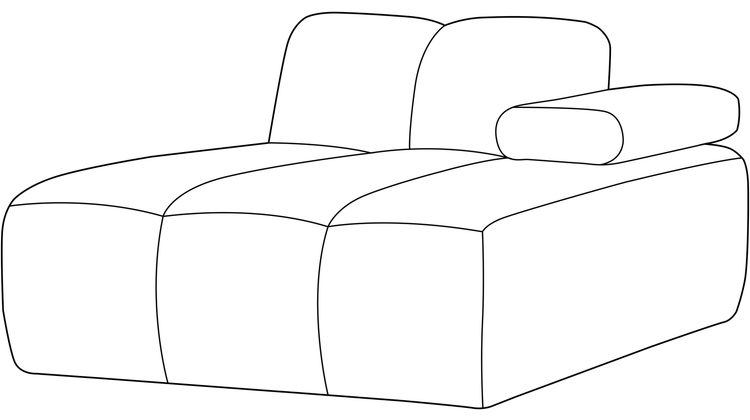 WOOOD Mojo Rib Chaise Longue