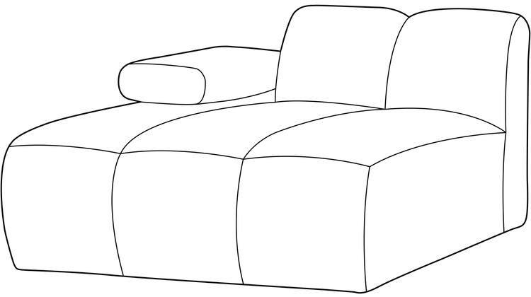 WOOOD Mojo Rib Chaise Longue