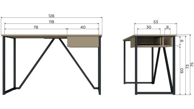 WOOOD New Julius Bureautafel