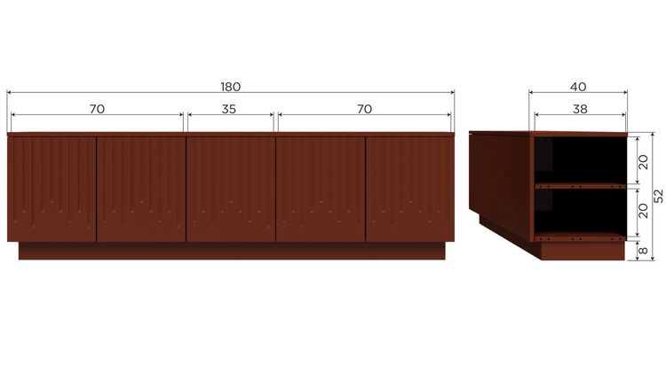 WOOOD Pencil TV-meubel